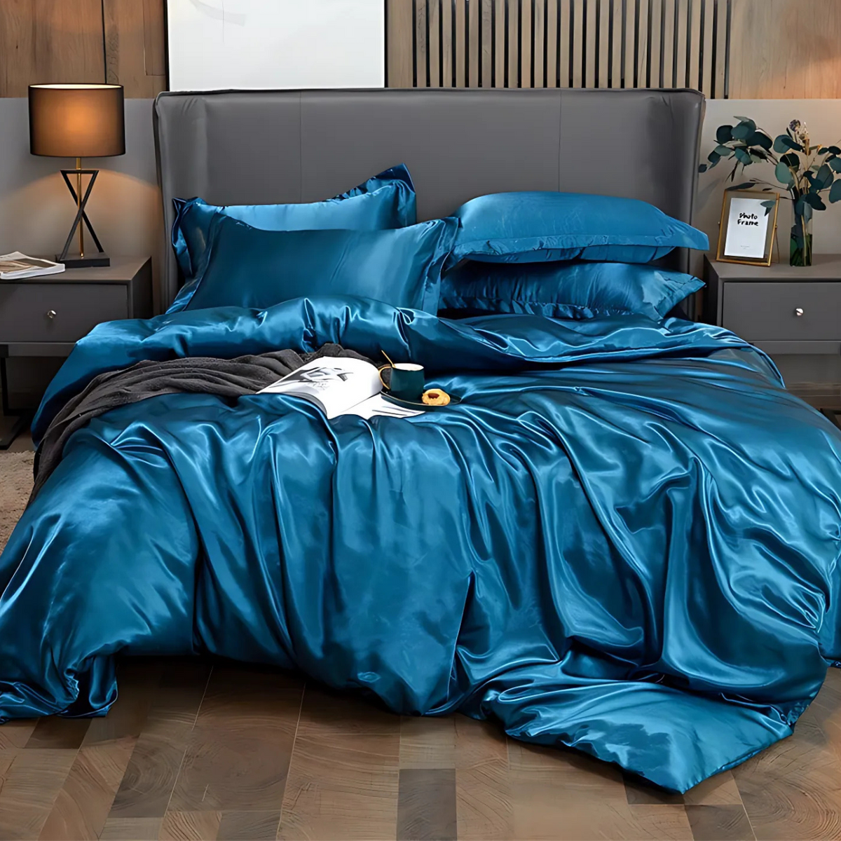 SilkÉvo | Set di biancheria da letto in seta di gelso, 25 momme, 4 pezzi