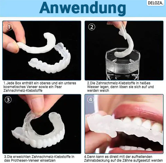 Flexibler Zahnersatz aus Silikon - Kosmetische Zahnprothese