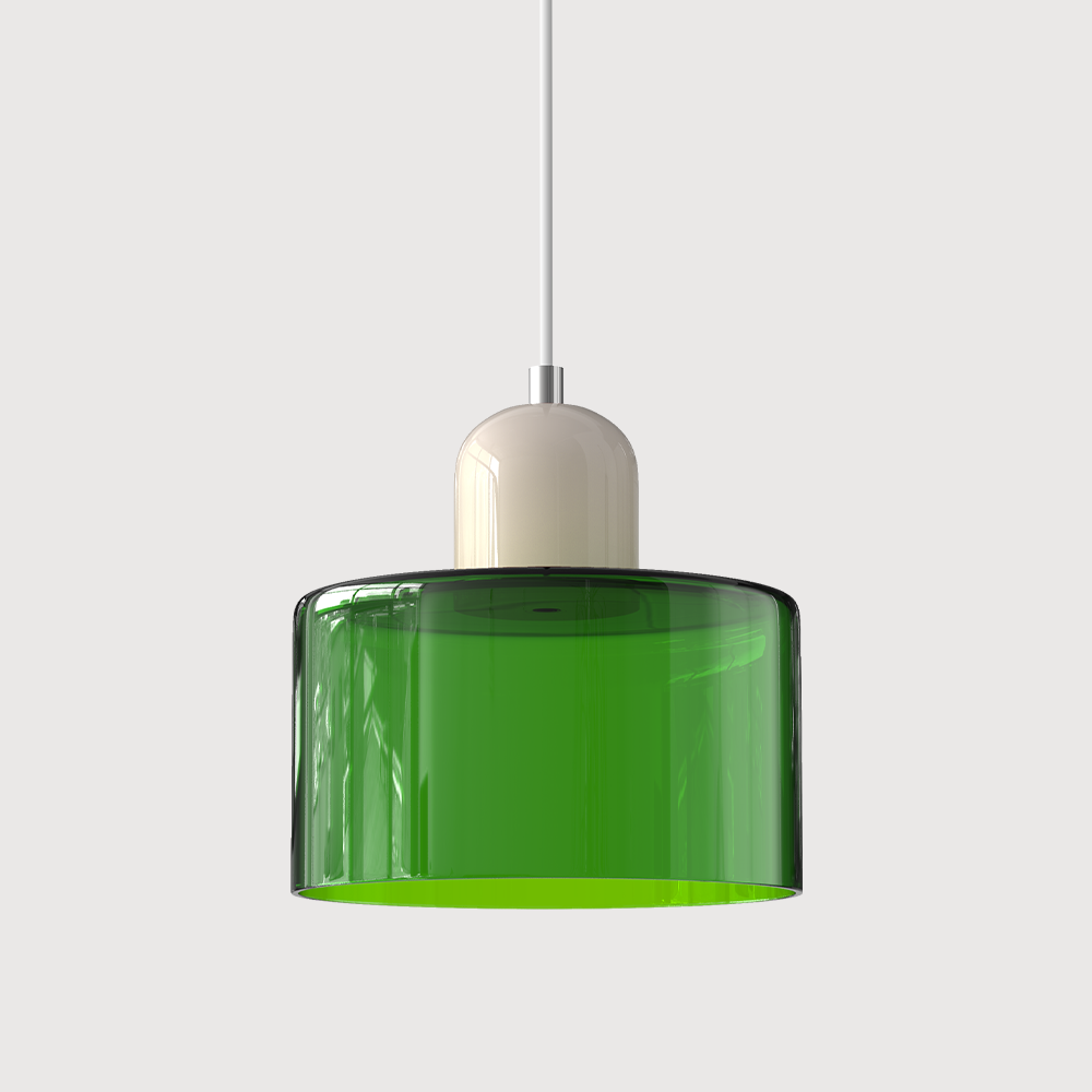 Lampada a sospensione Bauhaus con vetro a sfera | Design senza tempo | Vetro e metallo | Portalampada E27
