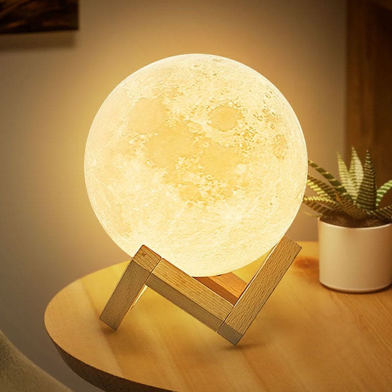 Treylo Luna – Lampada da tavolo LED magica a forma di luna