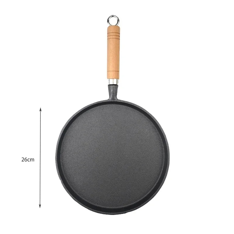 BratFeuer | Cast Iron Skillet 26 cm, Uncoated and Induction Compatible
