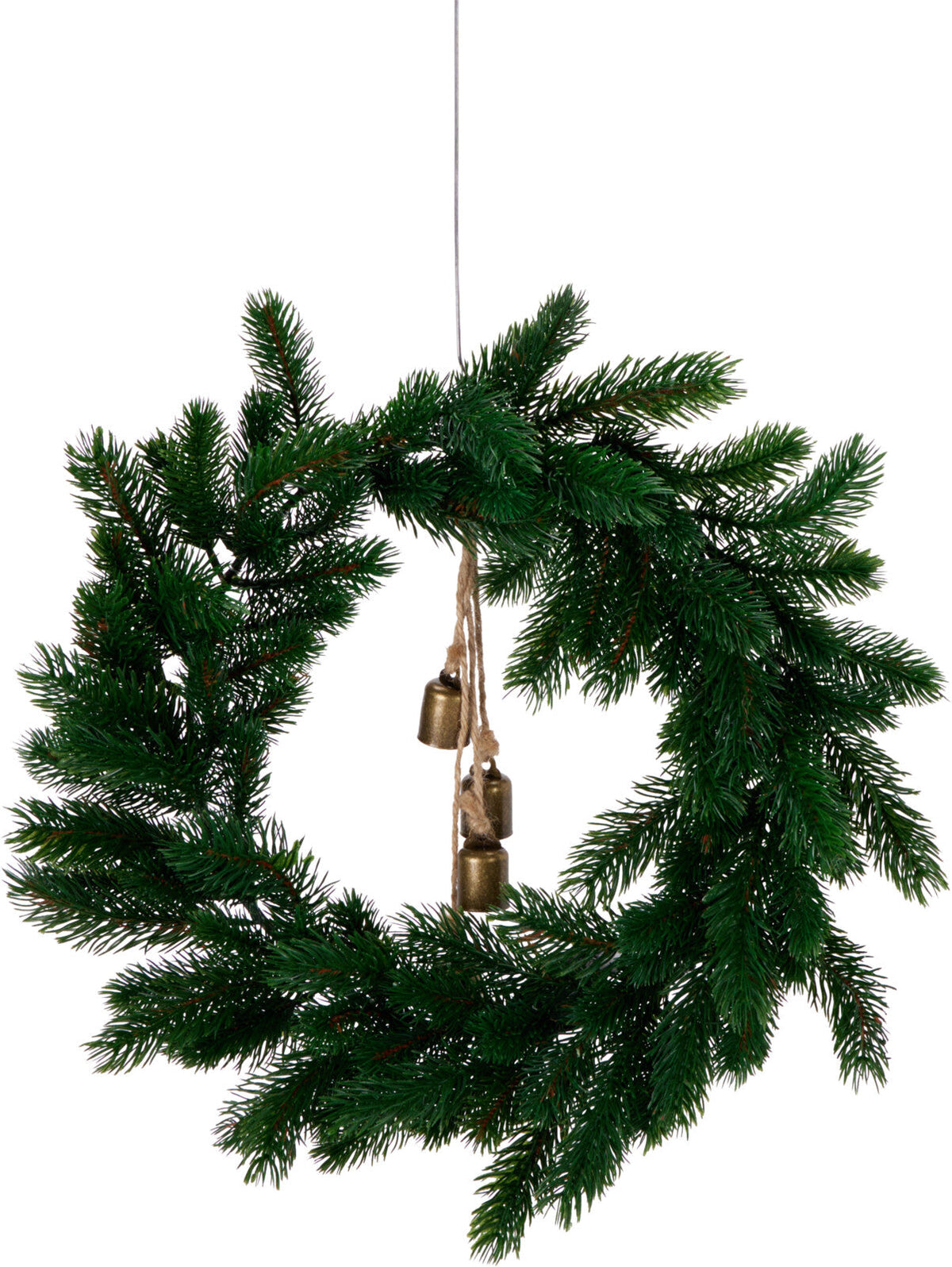 Tannika | Weihnachtsdeko Tannenkranz 40 cm mit Glöckchen, 4 Ausführungen