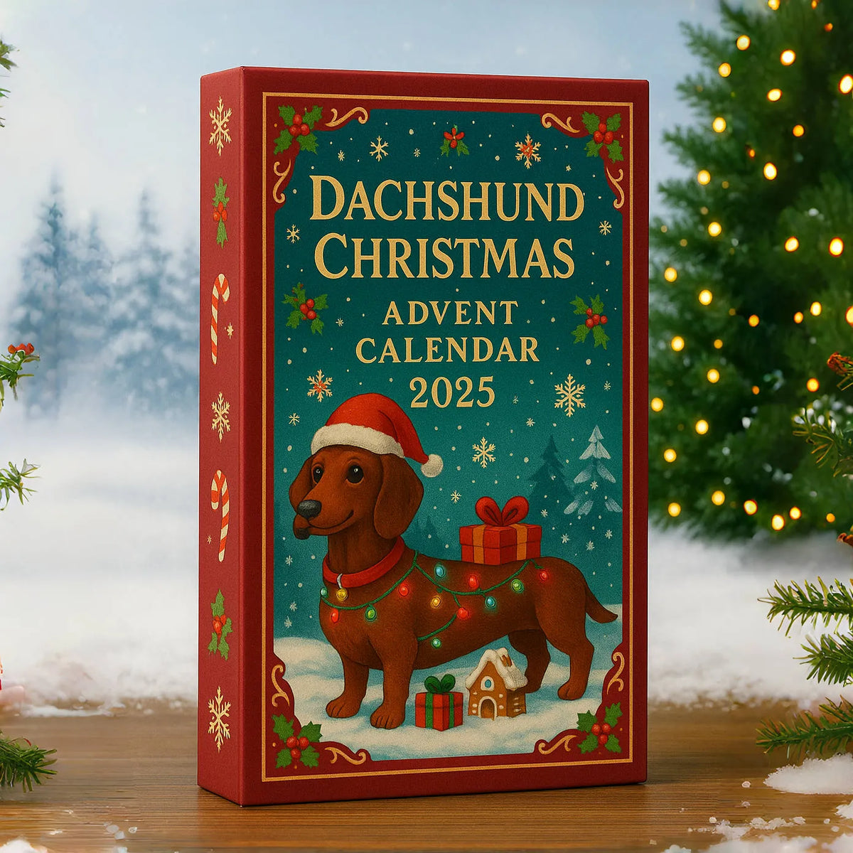 Dackino | Dackel Adventskalender mit 24 Überraschungen für Hundefans