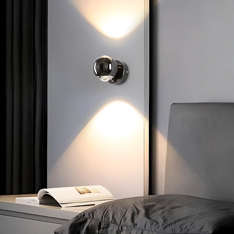 Obrotowa o 180° lampa ścienna LED | Minimalistyczny design | Energooszczędna | Metal