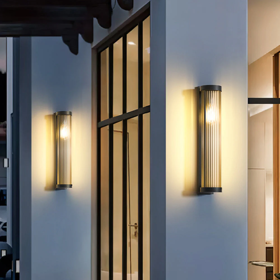 Gluno | Lampada esterna LED moderna con tocco architettonico