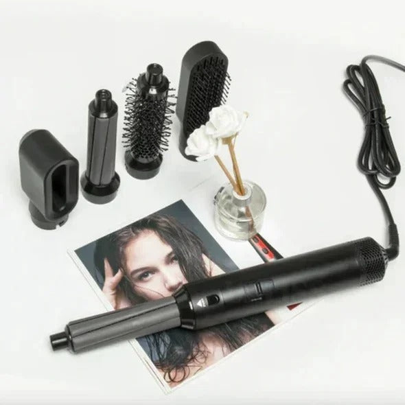 Stylvana | 5-in-1 Hot Air Styler with Ceramic Coating, 3 Heat Settings, 1000 W
