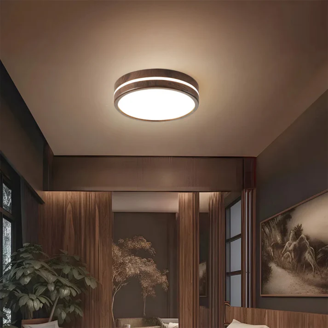 Velmaro | Lampada da soffitto LED in legno dal design elegante