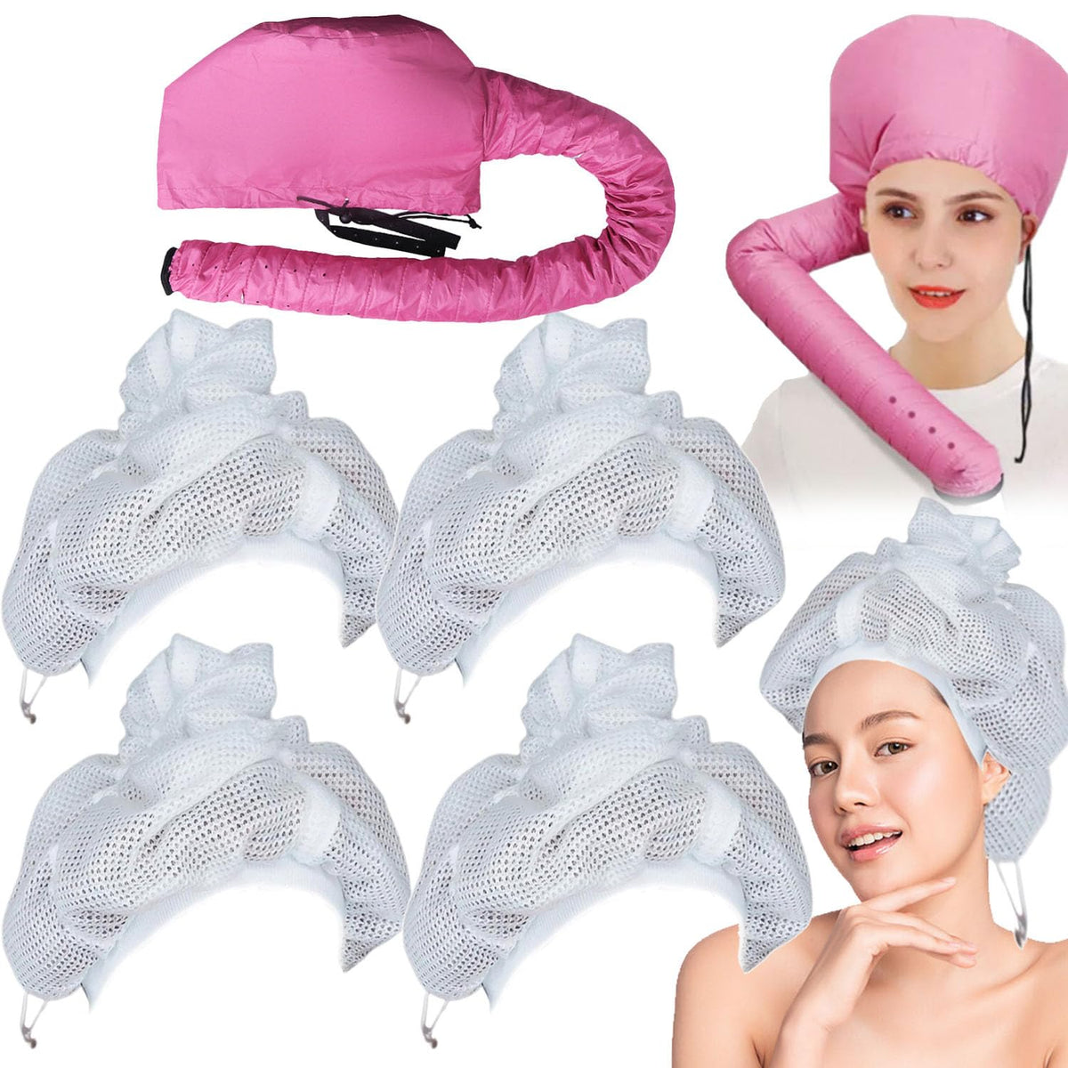Lockavia | Hair Dryer Bonnet for Curls – Hands-Free Drying and Styling