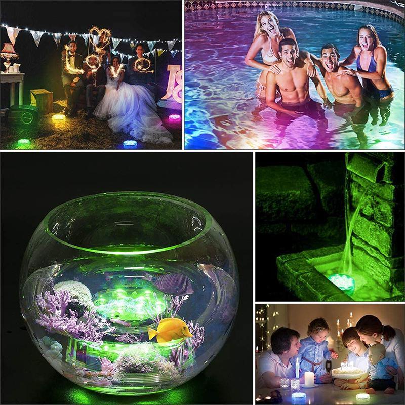 Nixora | Wasserdichte LED Unterwasserleuchte mit Saugnapf und Fernbedienung