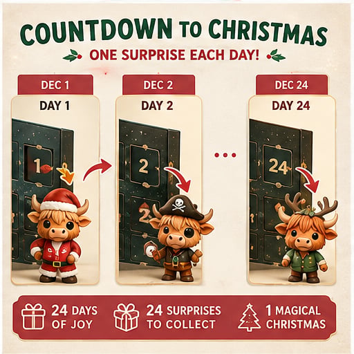 Highland Cow Adventskalender 2026