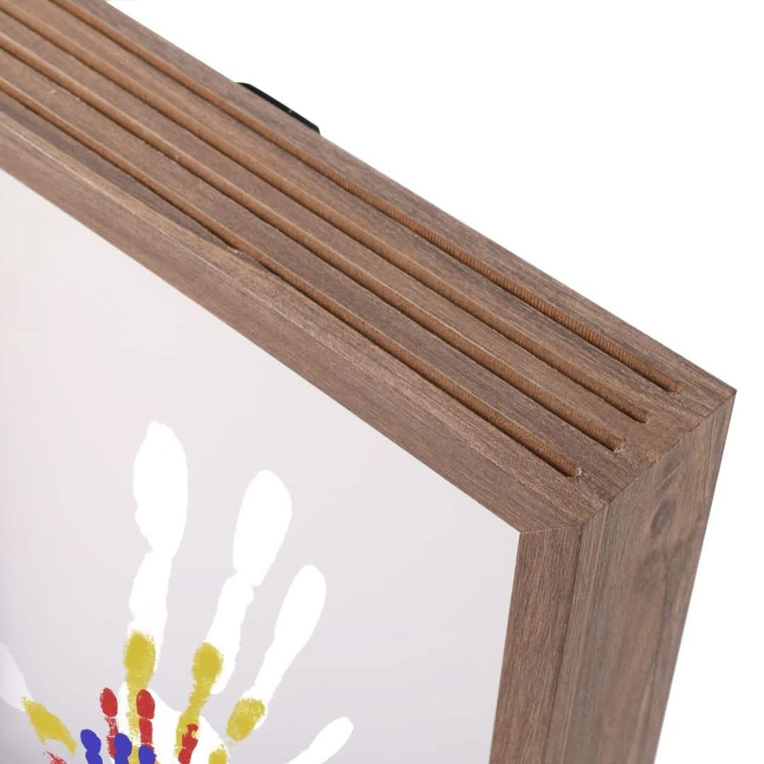Spurella | Baby Abdruckset mit Ton und Holzrahmen für Hand und Fuß