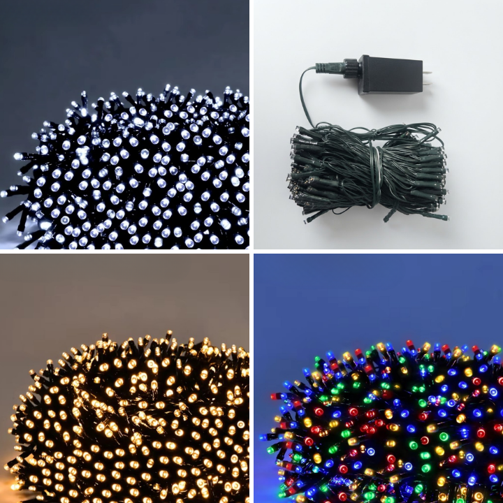 Glanzora | LED Lichterkette außen, IP65, 8 Leuchtmodi, 13 bis 103 m mit Netzstecker