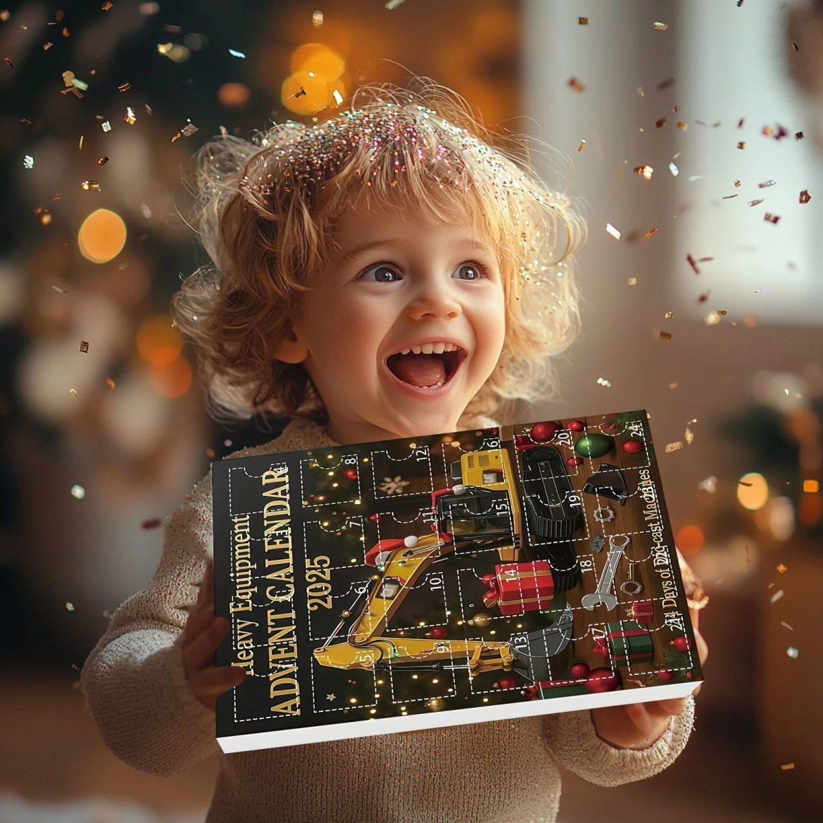 Heavycount | Kids Advent Calendar with 24 Construction Vehicle Surprises