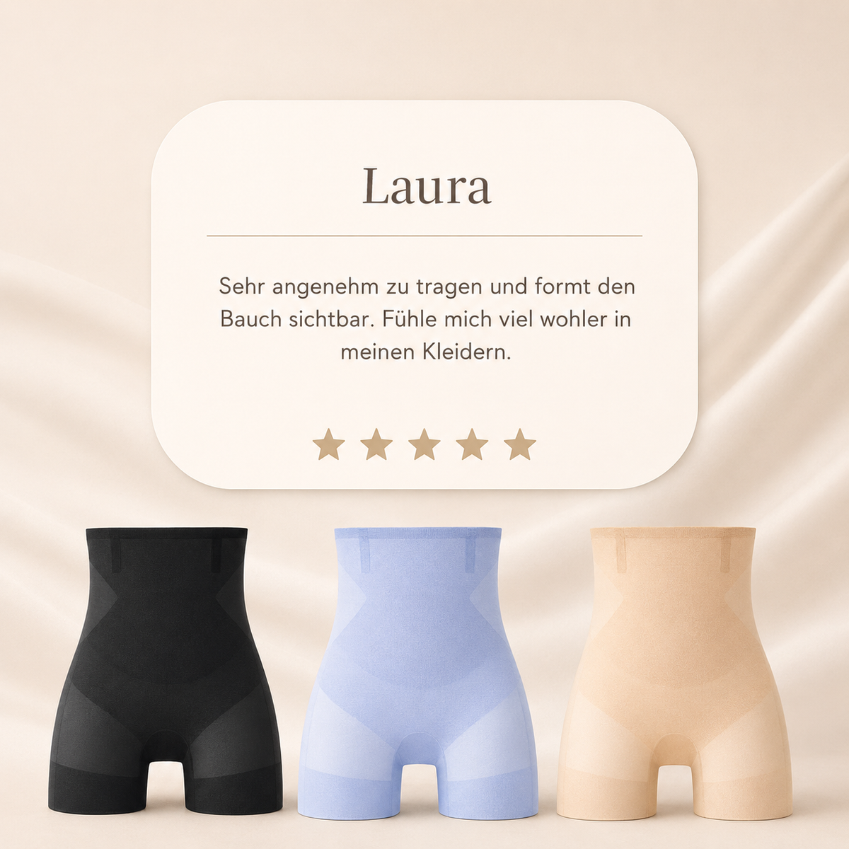 Hochtaillierte Miederunterwäsche Damen – Ice-Silk Shaping Höschen