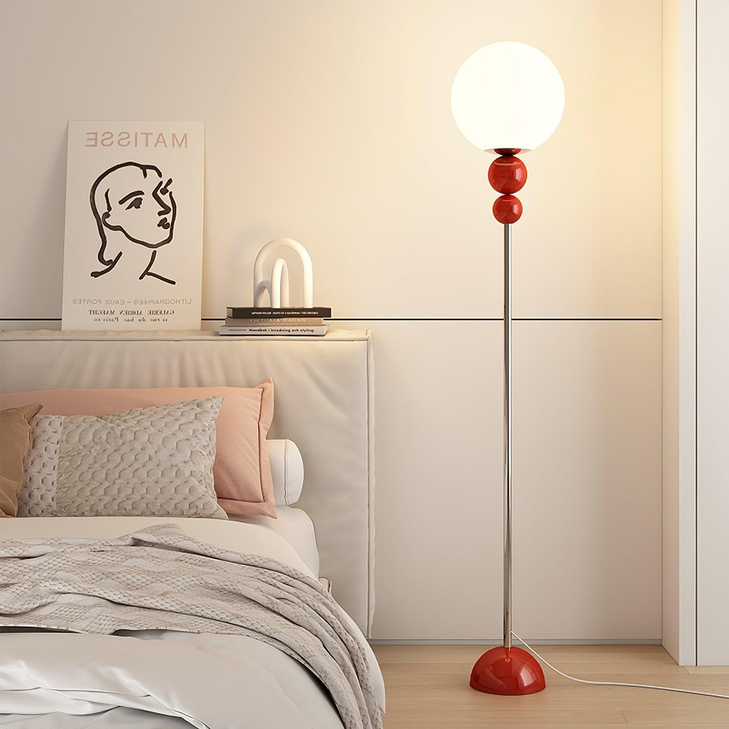 Clavora Linea | Lampada da terra LED con silhouette snella in stile nordico