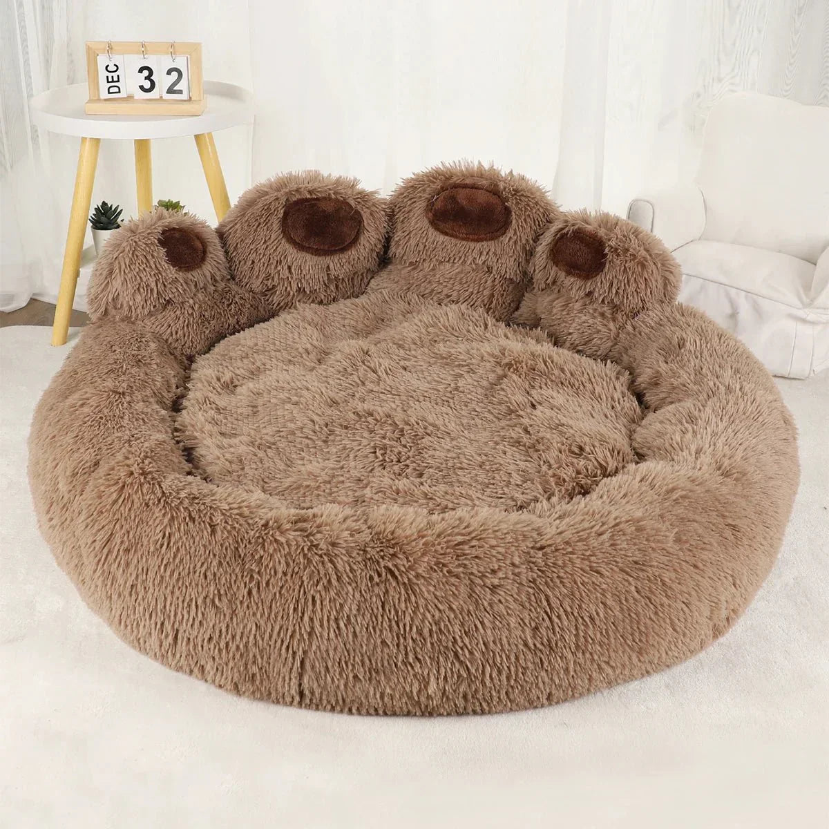 PawDream™ ortopedyczne Fluffy legowisko dla psa | wyjątkowo miękki plusz | oszczędzające stawy | antypoślizgowe | 4 rozmiary