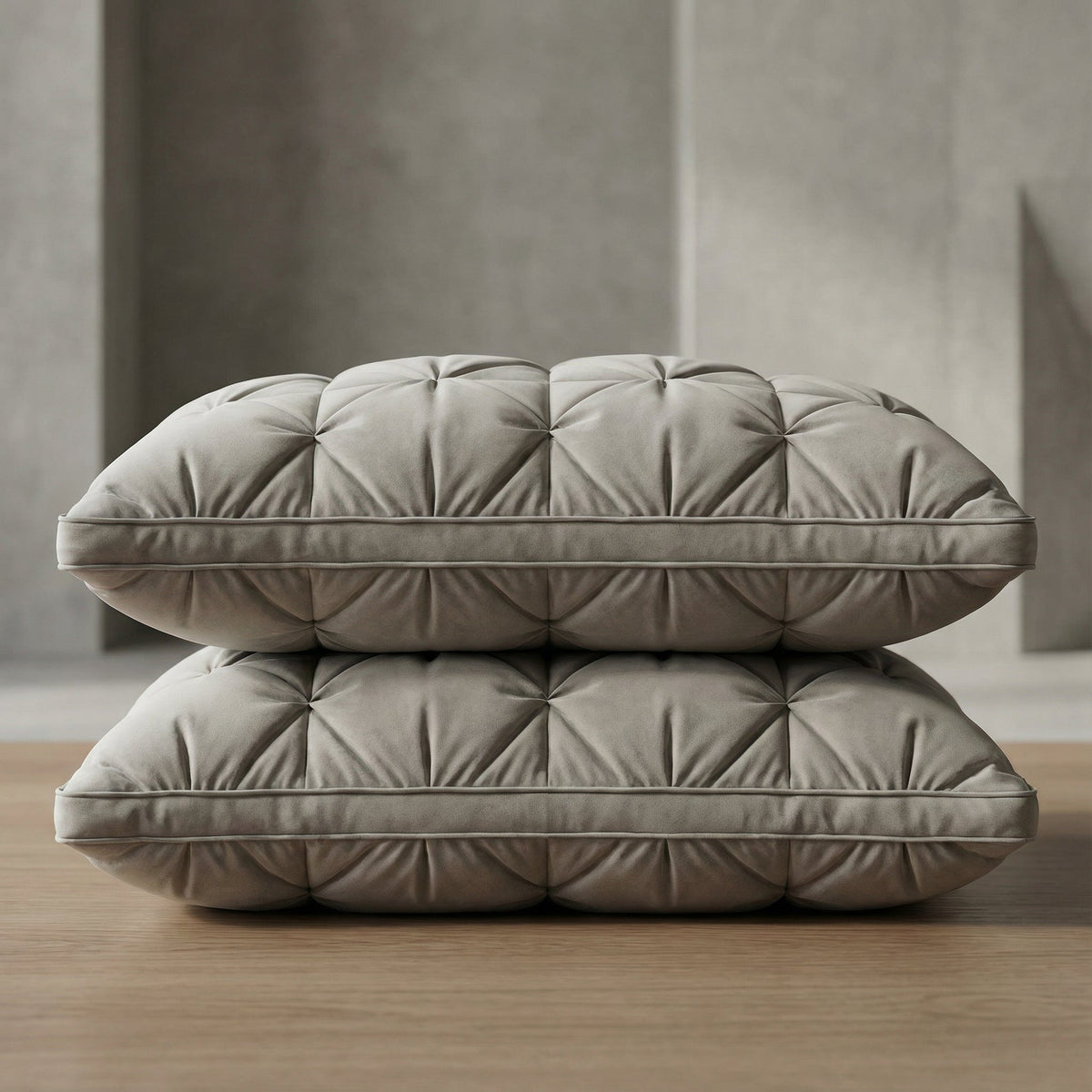 Daunelo | Goose Down Pillow with Breathable Cotton Cover, Machine Washable