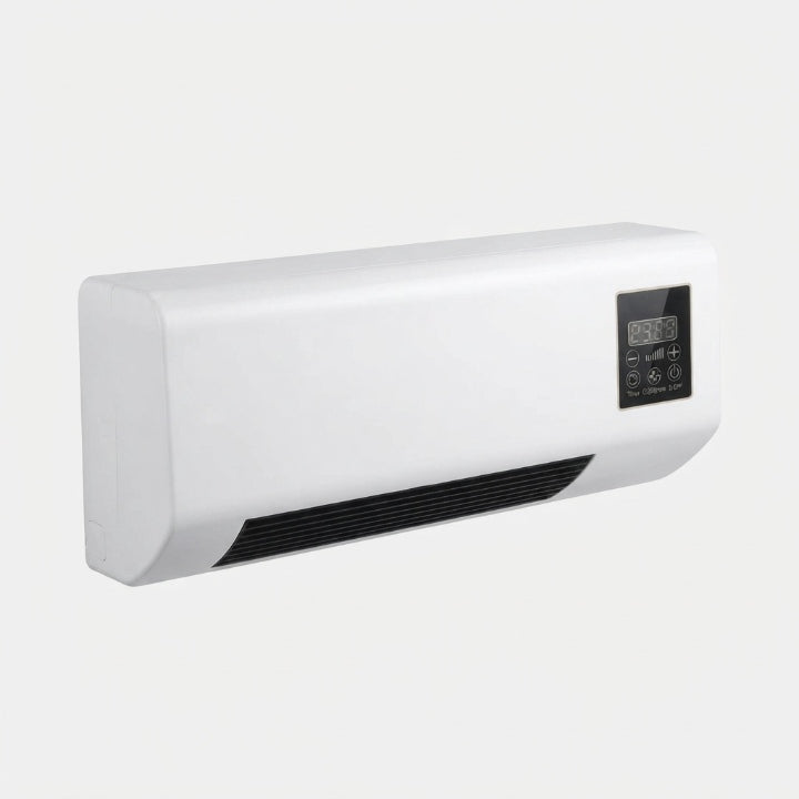 Calorvi | Termoventilatore da parete da 1800 W con display digitale, telecomando e ventilazione