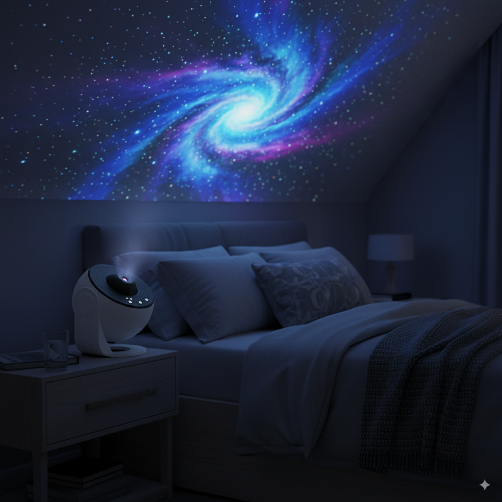 Aurava Sky | LED-Sternenhimmel-Projektor mit Galaxy- und Nebeleffekt
