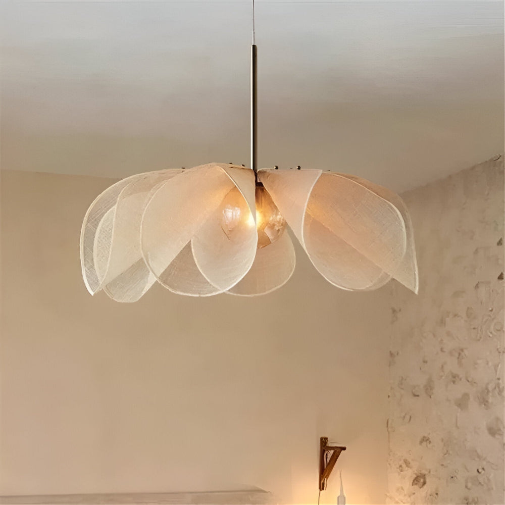 Floruma Lune | Japandi Pendelleuchte im floralen Boho-Design