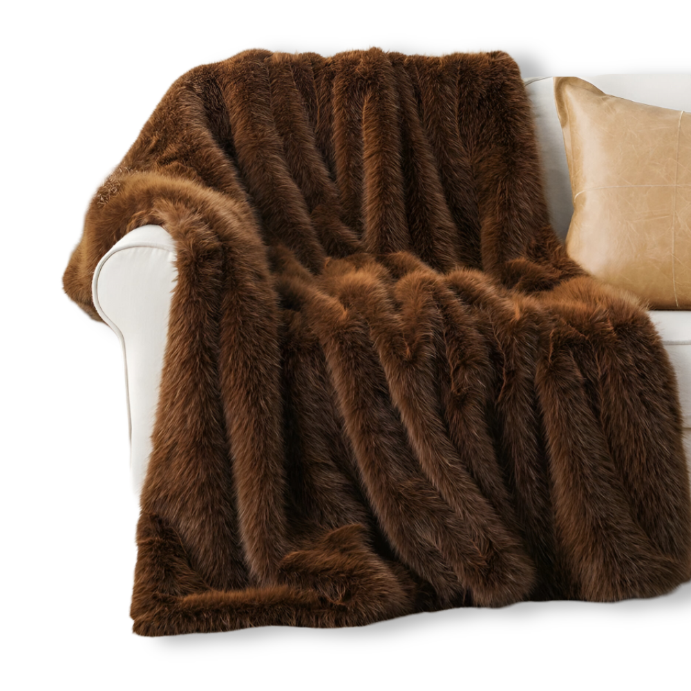 Velloria | Kuscheldecke in Felloptik mit weicher Rückseite, in 2 Größen