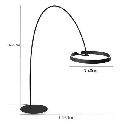 Arinella Curve | LED-Stehlampe im Skandinavischer Bogen-Design