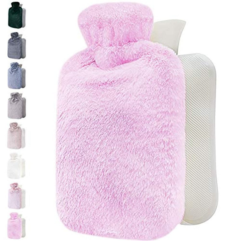 Mellowa | Borsa dell'acqua calda con morbida copertura in peluche e calore di lunga durata