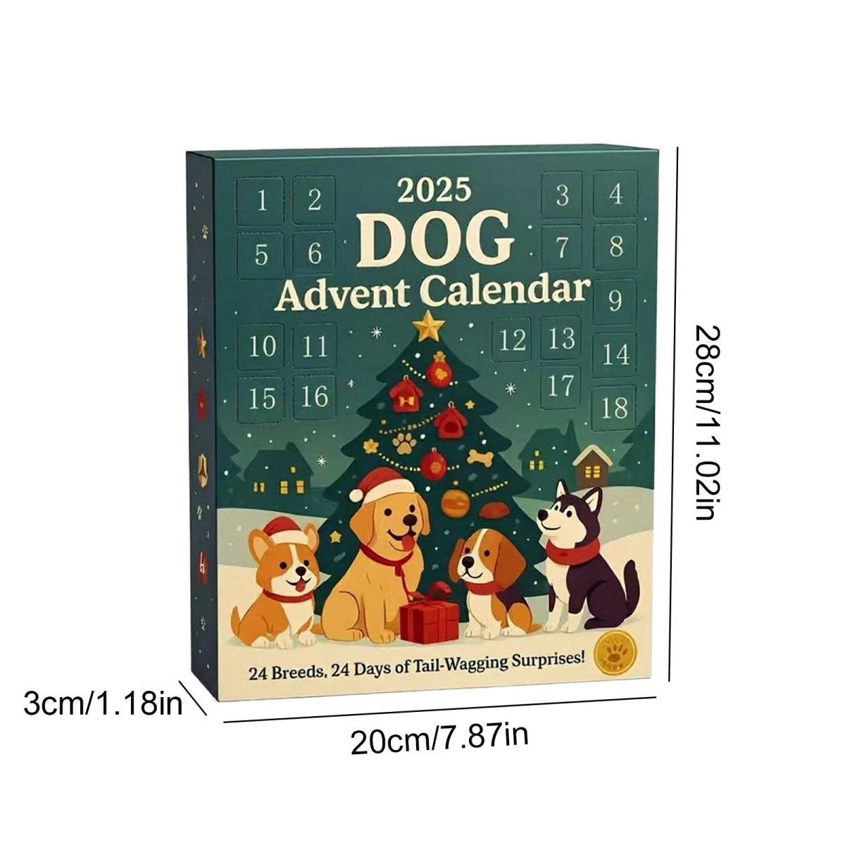 Dogmas | Dog Advent Calendar with 24 Toys and No Treats Inside