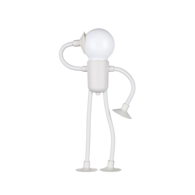 Robbelo | Roboter Tischlampe aus Kunststoff mit LED-Leuchtmittel, 25 x 15 cm