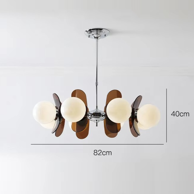 Ardane | Lampadario retrò Bauhaus in metallo