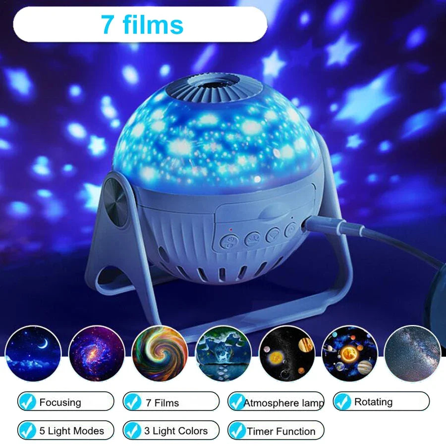 Sternavi | Sternenhimmel Projektor mit bis zu 13 Motivfilmen und Fokus