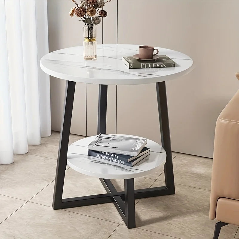 Moderno tavolino a due livelli Aralynae – Design salvaspazio per ogni casa