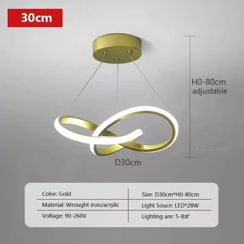 Nivoa Tynn | Lampada a sospensione LED sottile in stile scandinavo per corridoio e soggiorno