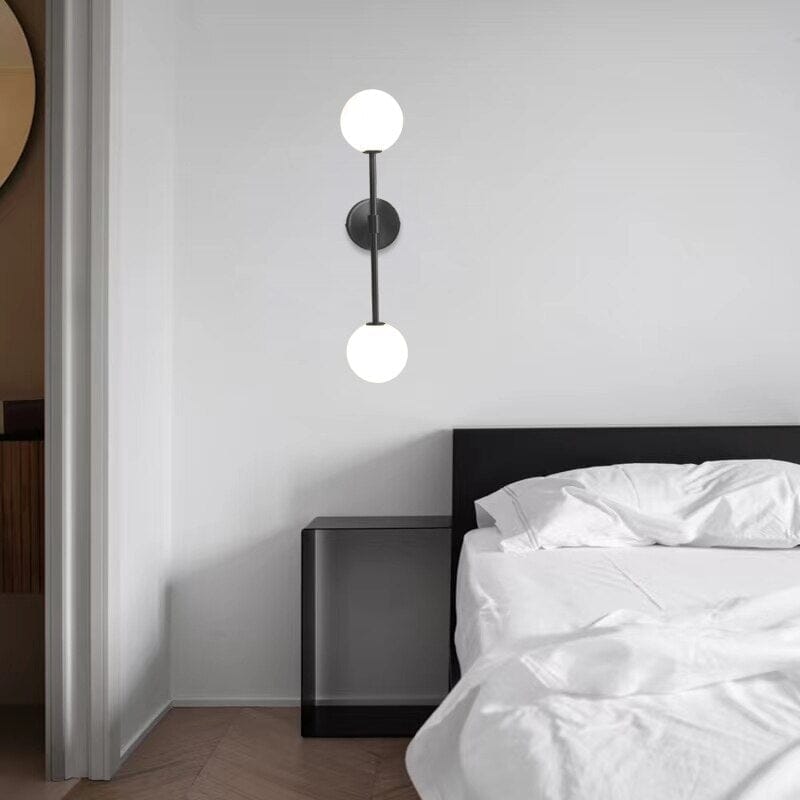 Lampada da parete LED in vetro satinato rotonda – Lampada da parete minimalista con luce soffusa