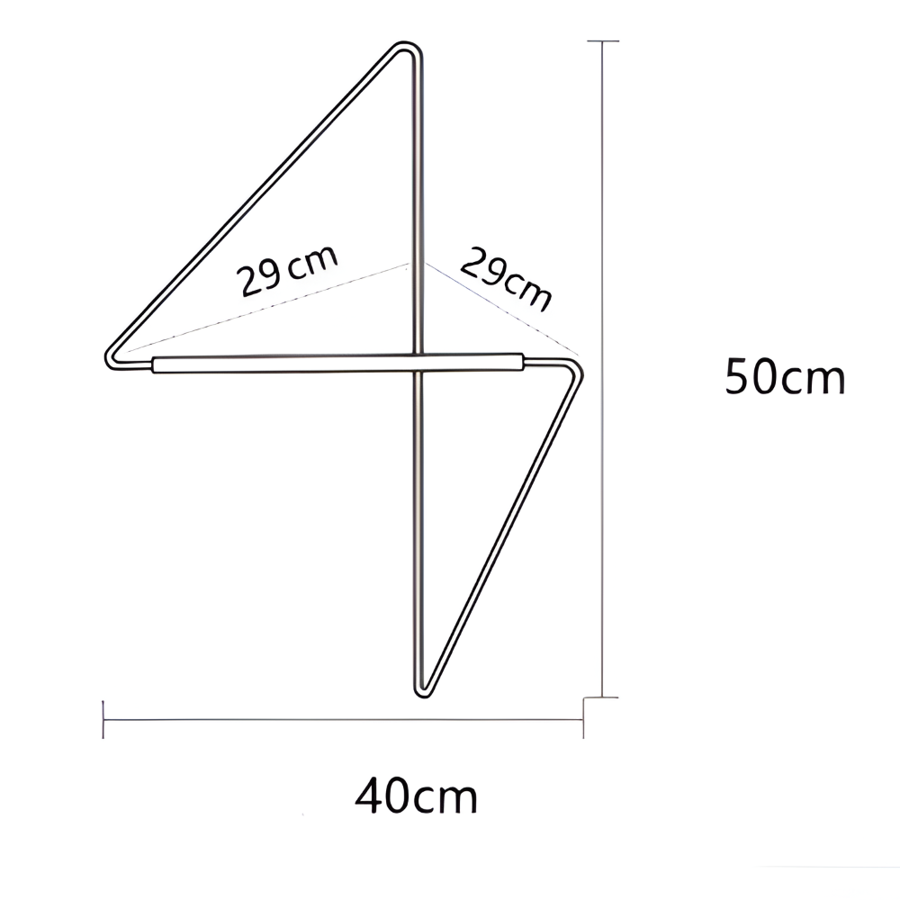 Triad – geometryczny stojak na ubrania z metalu | wszechstronna garderoba wielofunkcyjna