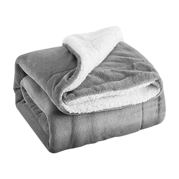 Kuschova | Coperta morbida double-face in micropile e sherpa, 200 × 230 cm