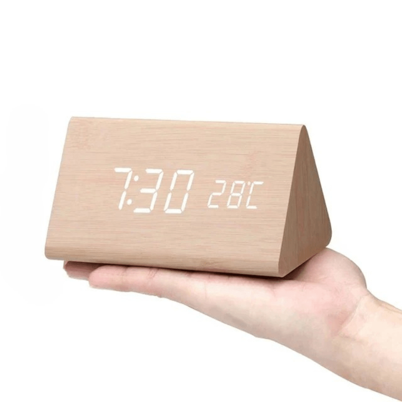 Woodsense | Elegante LED-Holzuhr mit Sprachsteuerung 13