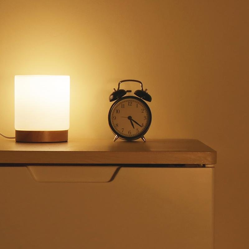 Mirex Aura | Dimmbarer LED Touch-Tischlampe mit 360° Licht und USB-Ladung