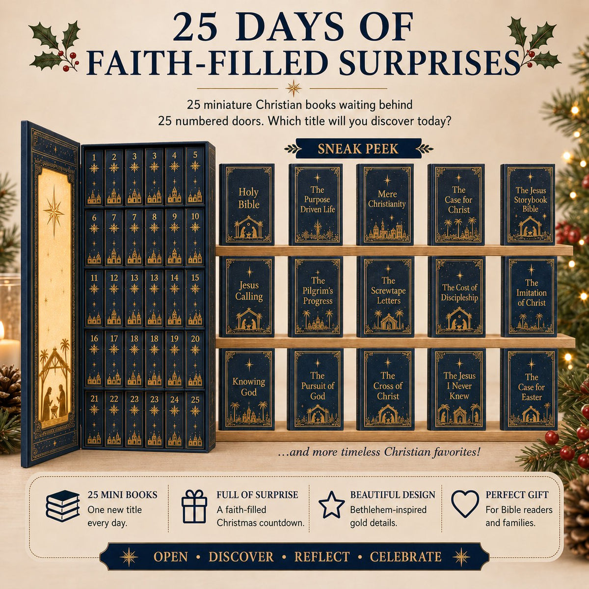 Christlicher Mini-Buch Adventskalender 2026