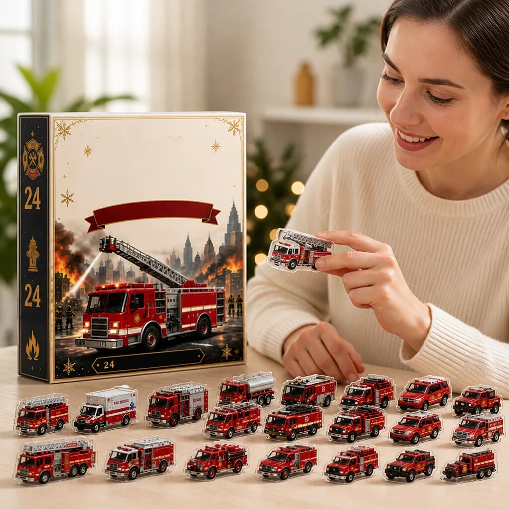 Feuerwehr Acryl Adventskalender 2026