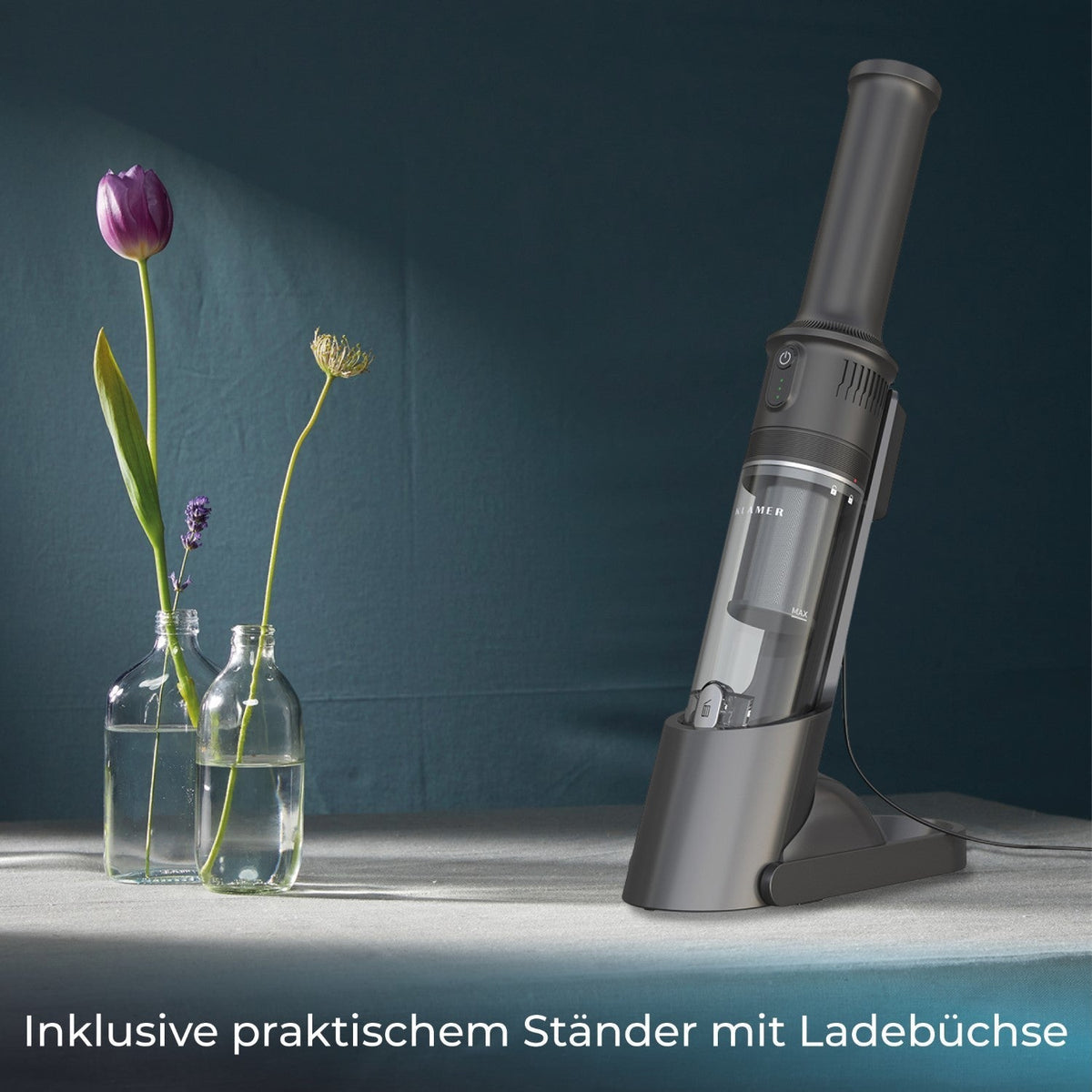 Vacora | Akku Handstaubsauger 140 W mit 16.000 Pa und HEPA-Filter
