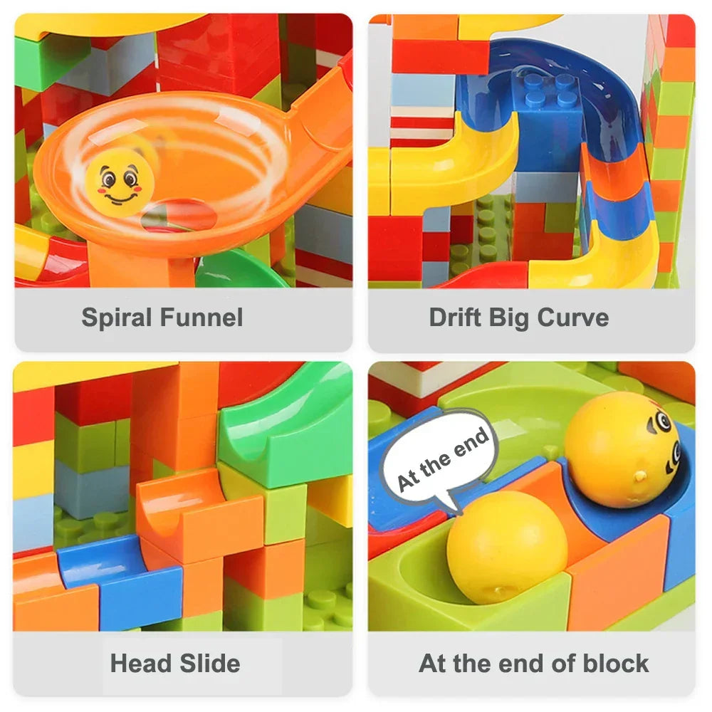 Murvana | Marble Run Building Set with 168 Pieces | Construction Toy for Ages 3+