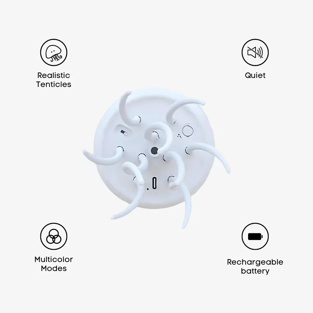 JellyBeat Aura | Lampada medusa LED a cambio colore con effetto movimento per luce d’atmosfera