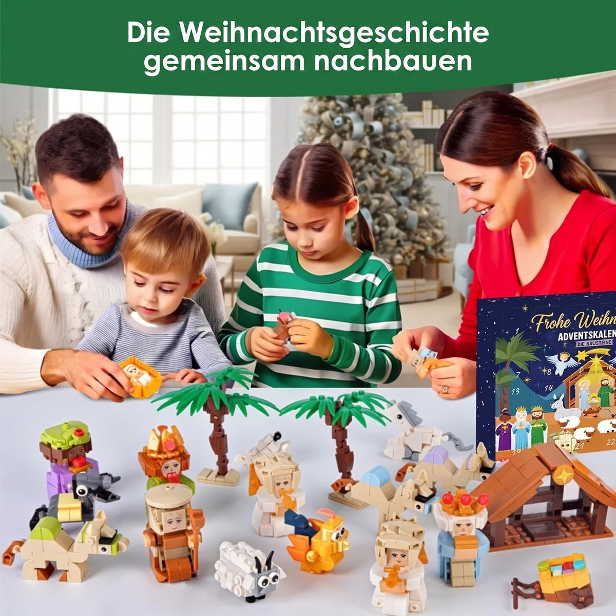 Krippen Bausteine Adventskalender 2026