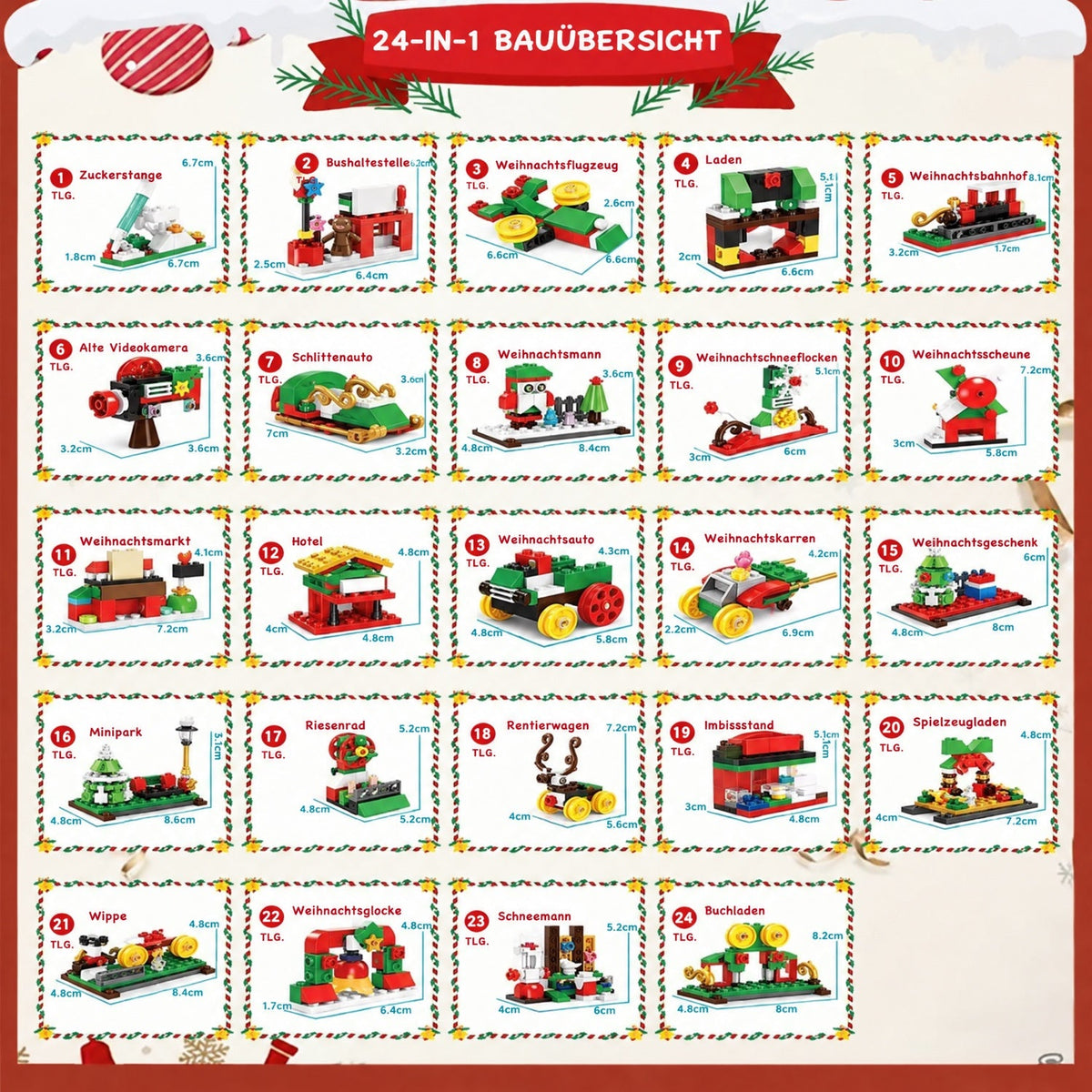 LED Bausteine Adventskalender 2026