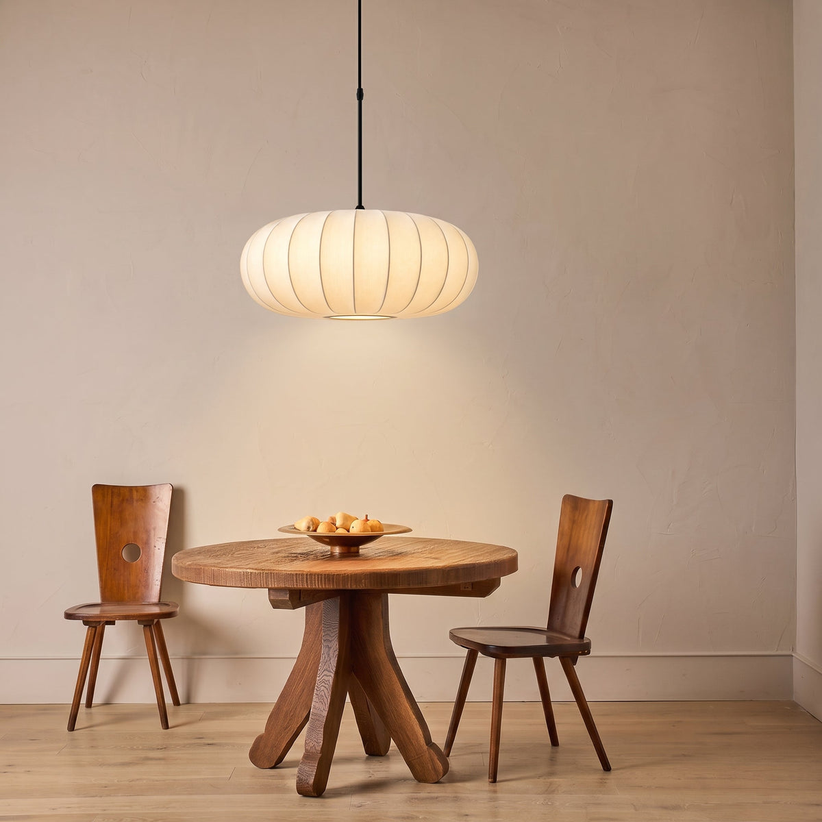 Sericana | Pendelleuchte mit Seidenschirm, Warmweiß, Ø 30, 40 oder 50 cm