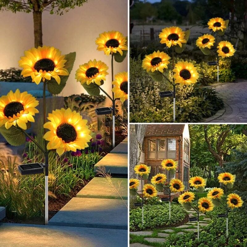 Solbloom Aurea | Lampada a girasole solare per il giardino