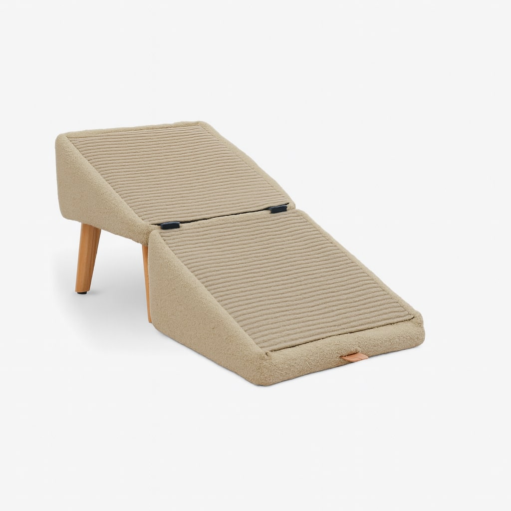 SofaFreund | 2-in-1 Dog Steps & Footstool with Ramp and Non-Slip Cover