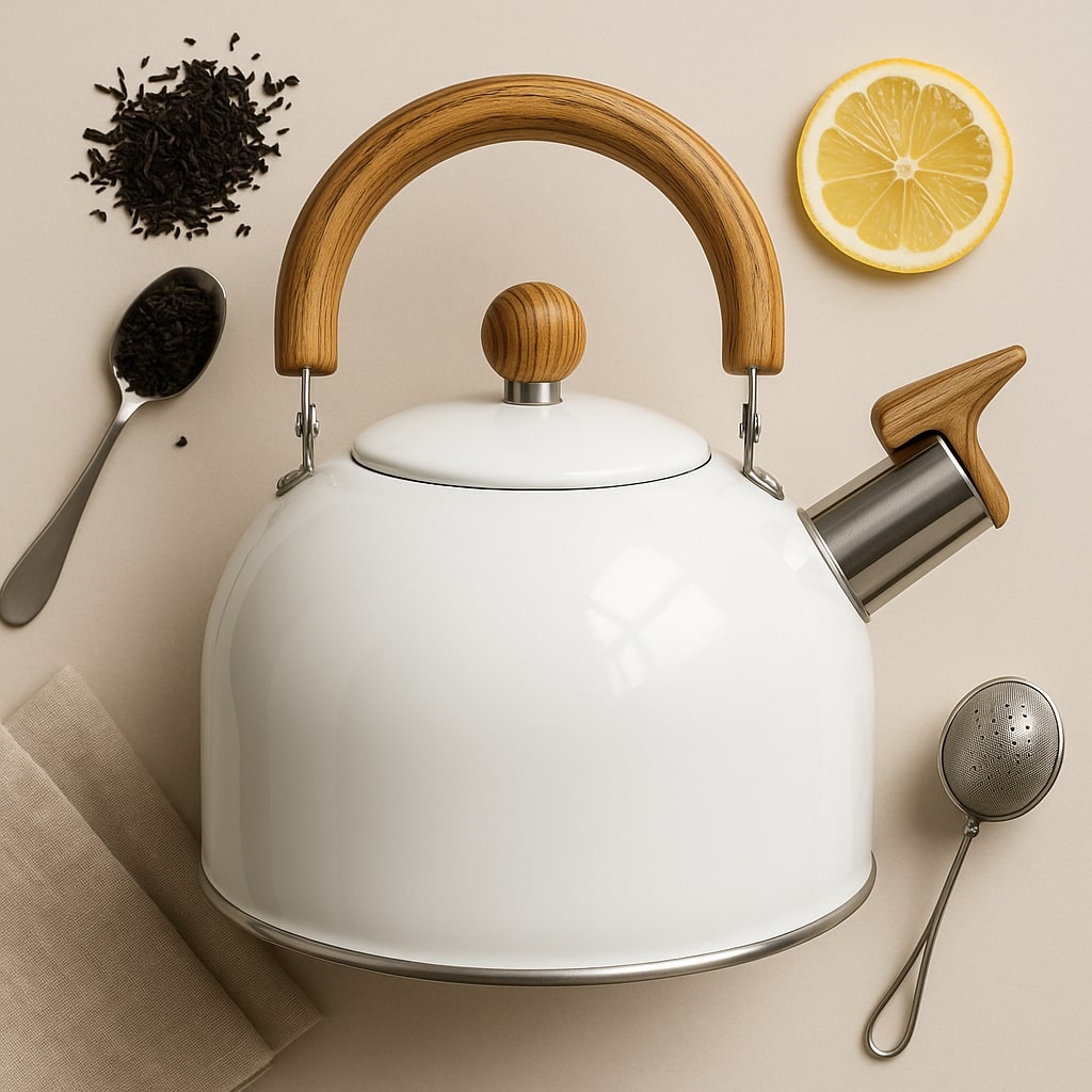 Fiferro | Stainless steel whistling kettle, 3 liters, for induction and all stove types