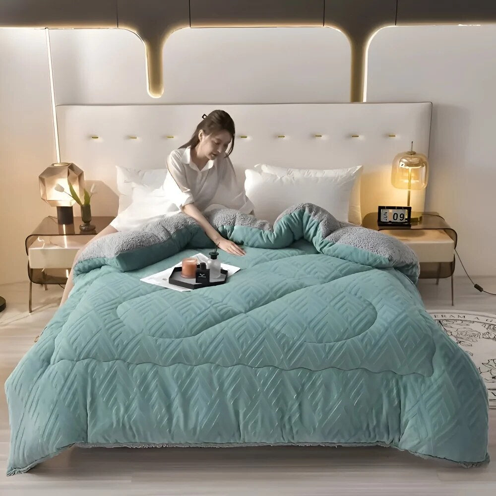 Steppora | Gesteppte Kuscheldecke für den Winter, waschbar, bis 200 × 230 cm